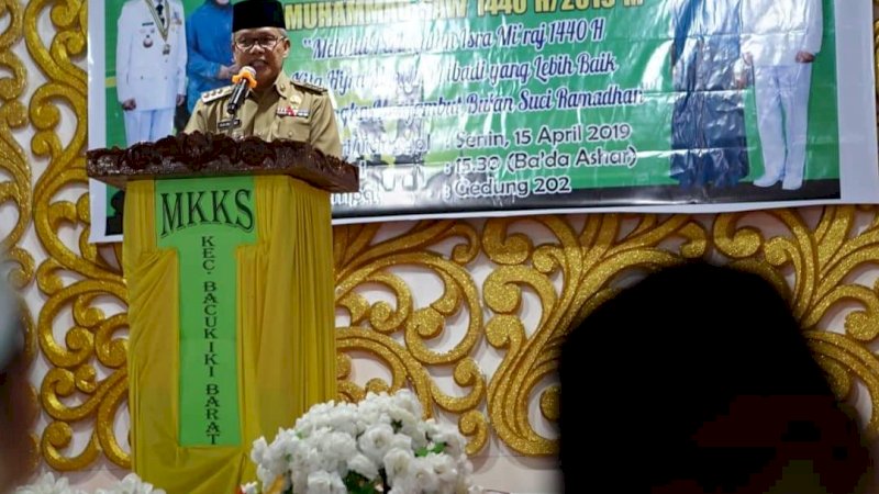 Wali Kota Parepare Hadiri Isra Miraj MKKS