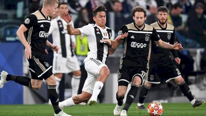 Potret laga Juventus kontra Ajax Amsterdam di Allianz Stadium, Turin, Rabu dini hari Wita (17/4/2019). (Foto: Getty Images)