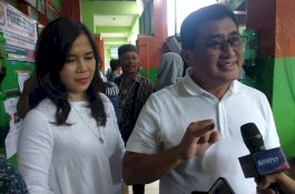 Wajah Sumringah Ketua Tim Pemenangan Prabowo di Sulsel Kala Nyoblos