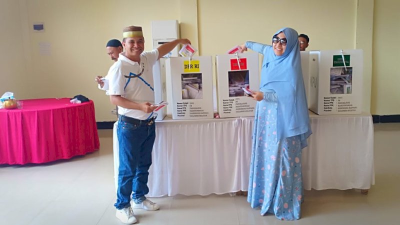 Pemilih di TPS 08 Hotel Grand Sidny Sidrap Dapat Kue Kotak dan Jatah Makan Siang