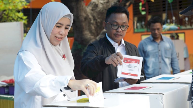 Usai Gunakan Hak Suara, Ilham Azikin: Terima Kasih Warga Bantaeng