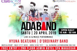 Malam Minggu, Clun On 2 Bakal Suguhkan Lagu-lagu Ada Band untuk Clubbers Makassar