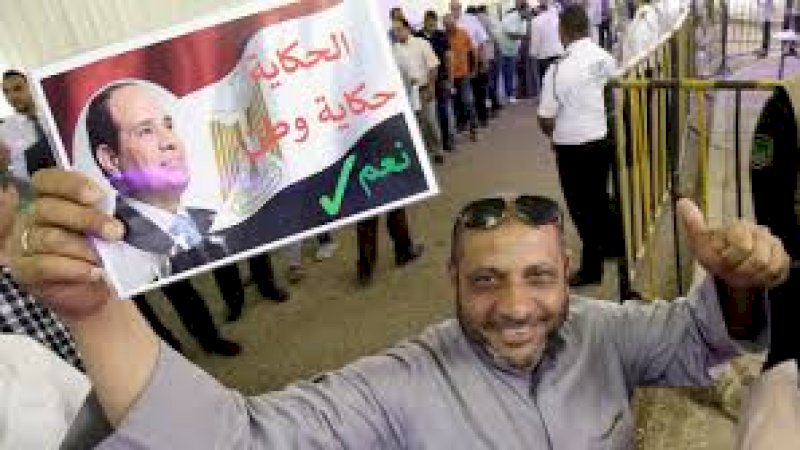Mesir Mulai Referendum Untuk Presiden Al-Sisi
