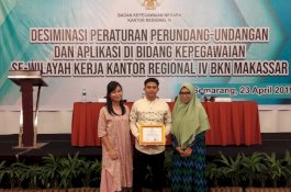 Lutim Terima Penghargaan Penyelesaian Mutasi Tercepat 2019 dari BKN