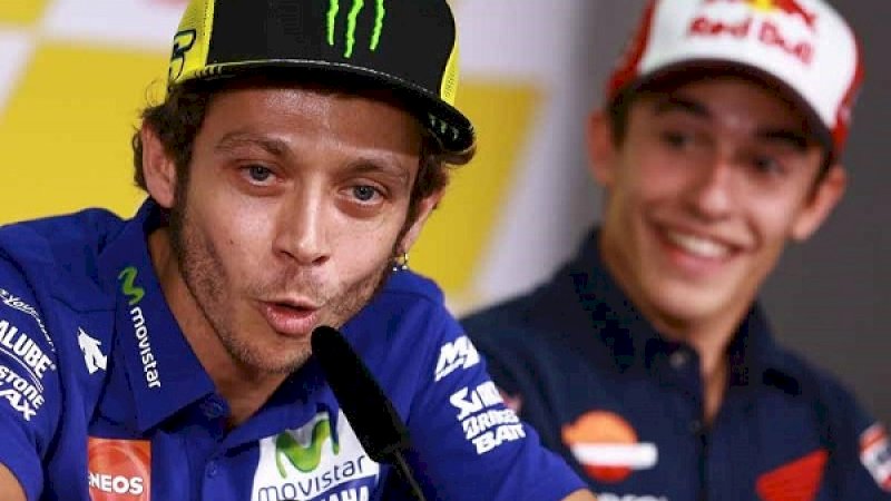 Valentino Rossi dan Marc Marquez. (Foto: MCN)