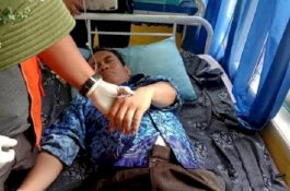 Kecelakaan di Angkona, Kepala Kesbagpol Lutim Dilarikan ke Rumah Sakit