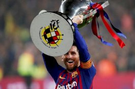 Juara Liga Spanyol, Messi Sudah 34 Trofi di Barcelona
