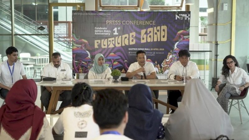 Konferensi pers Anniversary 1st Nipah Mall.
