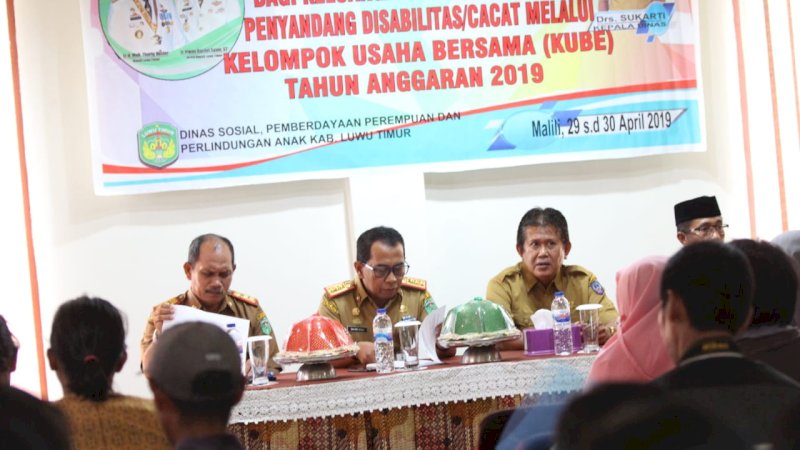 Pemkab Lutim Beri Pelatihan Keluarga Miskin dan Penyandang Disabilitas