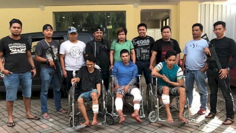 Tiga perampok sadis ditembak di betis, saat berusaha melarikan diri.