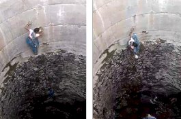 Video: Wanita Pertaruhkan Nyawa Turun ke Dasar Sumur untuk Ambil Air