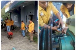 Dosen PNUP dan Pemuda Putus Sekolah, Overhaul Traktor Tangan