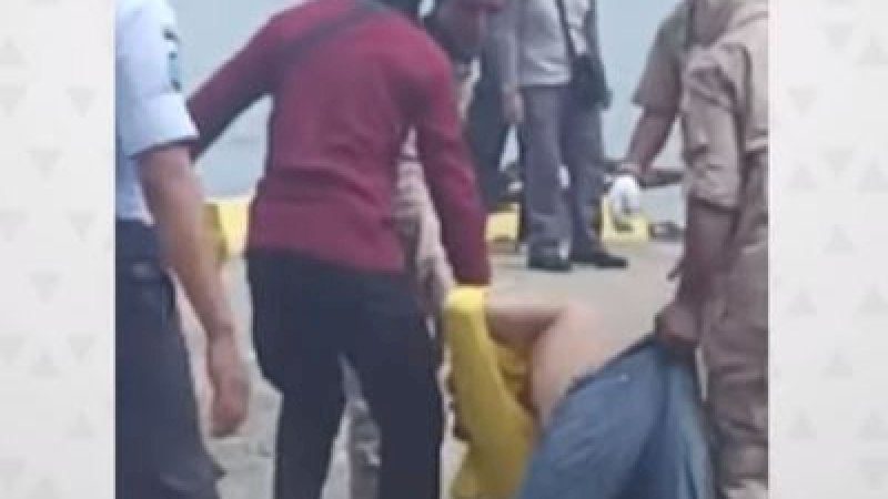 Potongan video napi diseret petugas lapas.
