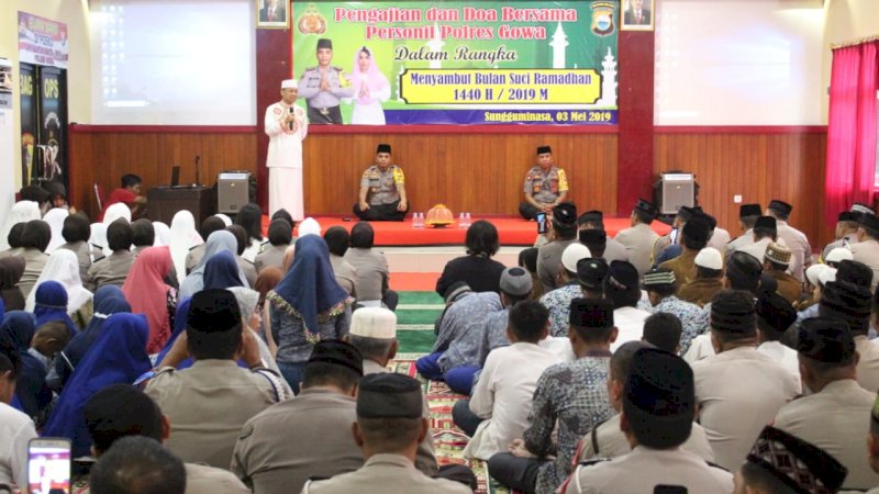 Gelar Tausiyah Bersama Das'ad Latif, Polres Gowa Undang 100 Anak Panti Asuhan