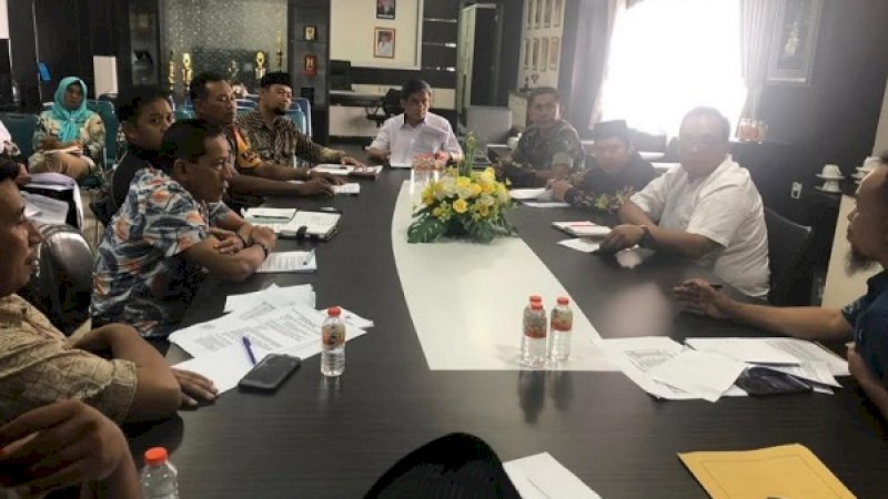 Suasana rapat persiapan ramadan yang digelar Pemkab Sidrap, Jumat, 3 Mei 2019.