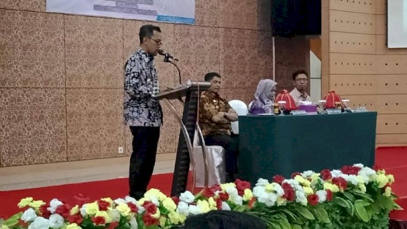Wakil Bupati Jenepponto, Paris Yasir, membuka Diklatpim.