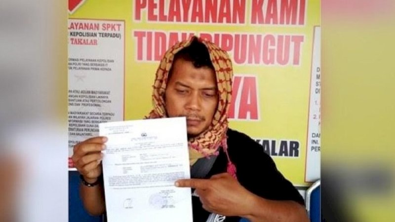 Muh Saleh, korban penipuan oknum TNI gadungan.