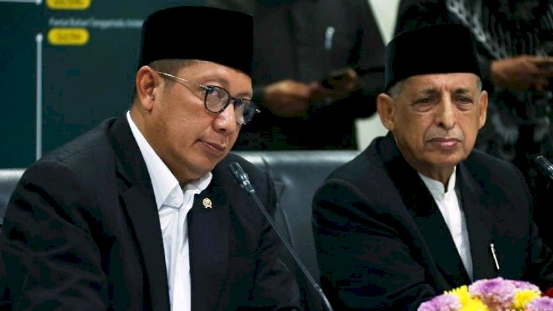 Menteri Agama Lukman Hakim Saifuddin (kiri). Foto/Detikcom