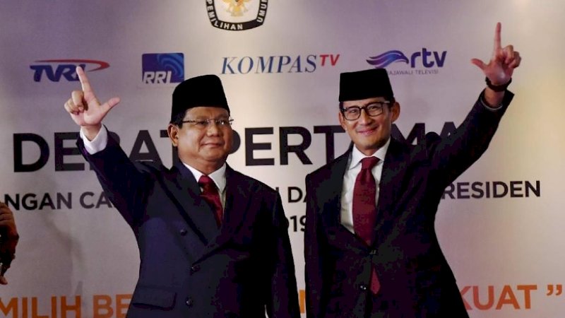 Prabowo Subianto dan Sandiaga Uno (Aprillio Akbar/Antara Foto)