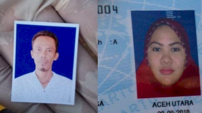 Pelaku pembunuhan, Aidil Saputra (kiri). Korban pembunuhan, Irawati Nurdin (kanan).