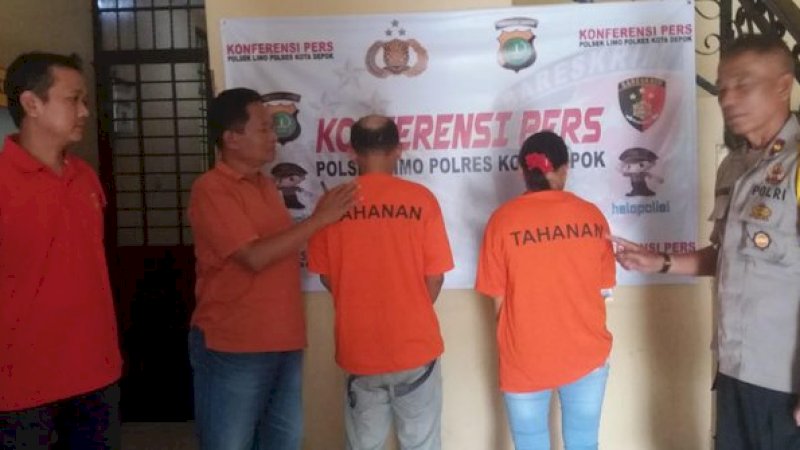 Tersangka kasus pencurian perhiasan ratusan juta di Depok (foto: Merdeka.com)