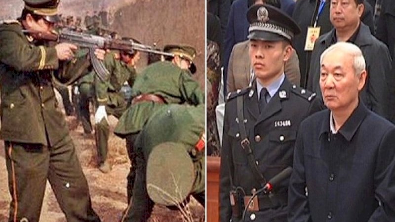 Zhang Zhongsheng (kanan), menunggu persetujuan MA untuk dihadapkan pada regu tembak.