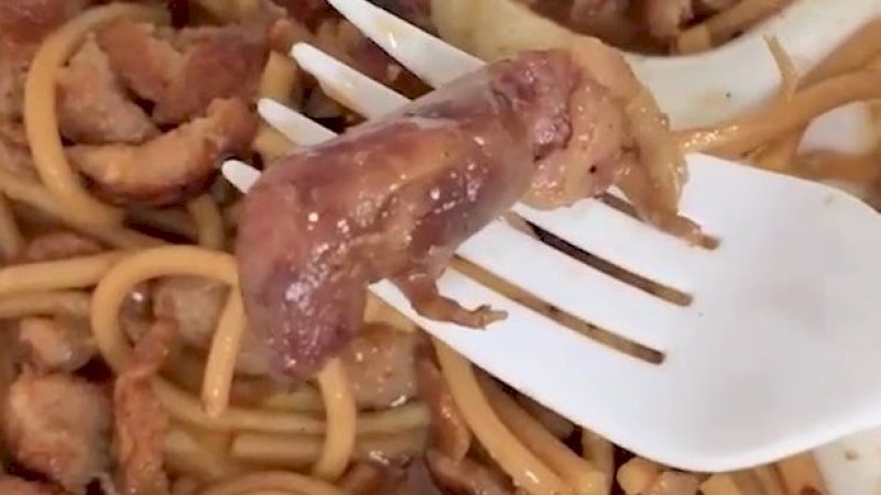 Asyik Makan Ayam Teriyaki, Wanita Ini Kaget Temukan Bayi Tikus di Makanannya
