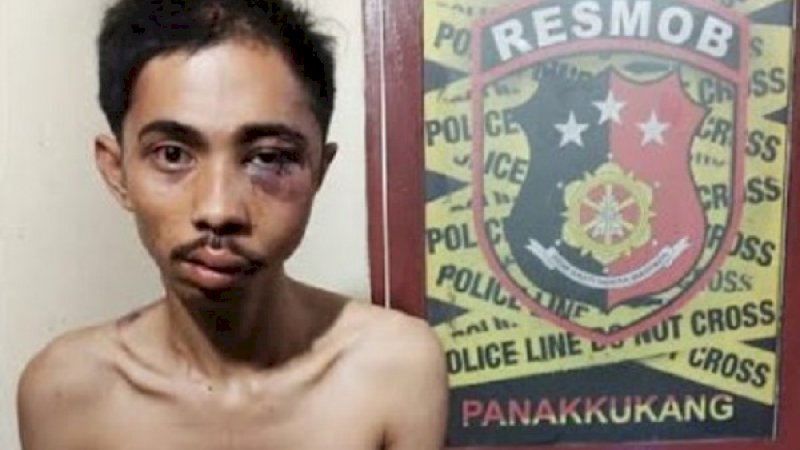 Salah seorang begal yang dibekuk Resmob.