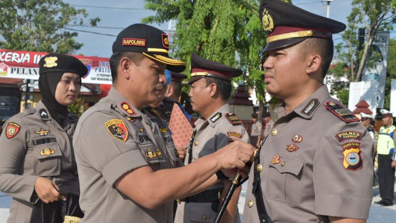 Kasat Reskrim dan Kasat Lantas Polres Sidrap Resmi Dipindahtugaskan