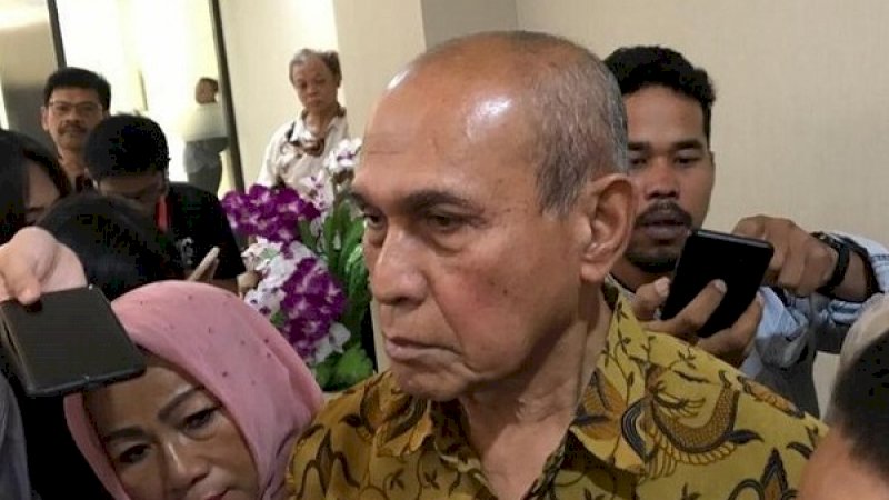 Kivlan Zen saat memenuhi panggilan penyidik Bareskrim Polri, Senin, 13 Mei 2019.  (Foto: Rolando/Detik)