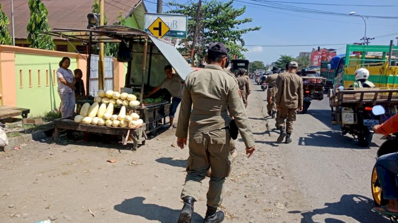 8 Hari, Satpol PP Gowa Tertibkan 80 PKL