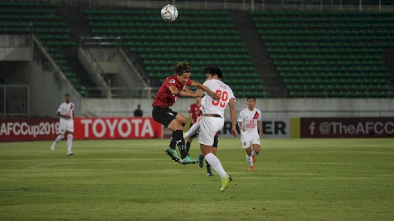 Babak Pertama, Rasyid Bakri Bawa PSM Unggul 1-0 Atas Lao Toyota