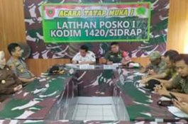 Wabup Sidrap Pimpin Rapat Penanggulangan Bencana Banjir