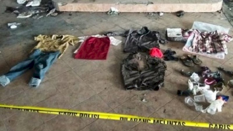 Barang bukti yang ditemukan di lokasi pembunuhan. (Sumber: Suara)