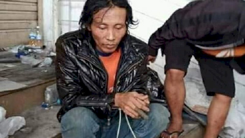 Sugeng Santoso saat ditangkap.