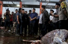 Tinjau RPH Tamangapa, Pj Wali Kota Makassar: Mudah-mudahan Stok Daging Cukup