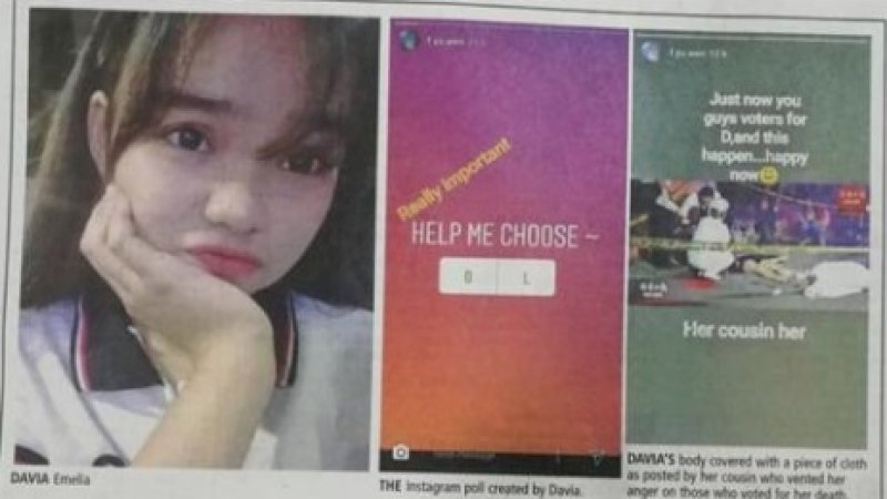 Remaja 16 tahun buat poling bunuh diri sebelum mengakhiri hidupnya