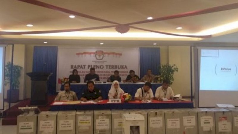 Suasana rekap suara pemilu 2019.