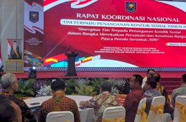 Wagub Sulsel Hadiri Rakornas Penanganan Konflik Sosial