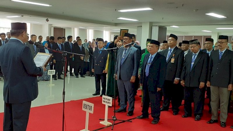 Usai Lantik 103 Pejabat, Rektor UNM: Jangan Baru Dekan Sudah Sombong