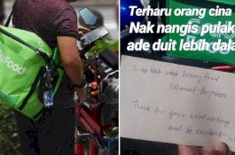Ucapan Selamat Berpuasa dari Pelanggan Non-Muslim, Driver GrabFood Ini Terharu
