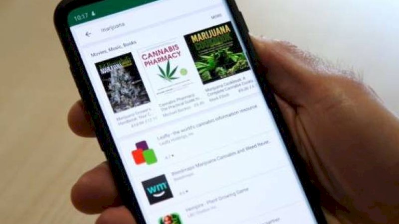 Google Larang Aplikasi Fasilitasi Penjualan Ganja