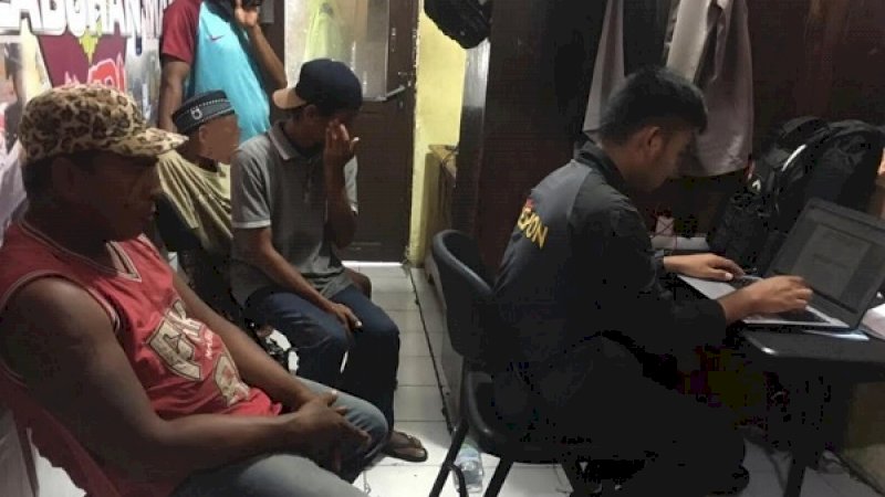 Empat jukir diamankan polisi, Sabtu, 1 Juni 2019.