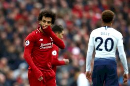Salah Bawa Liverpool Unggul 1-0 atas Tottenham Hotspur di Babak Pertama