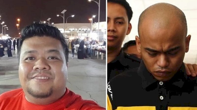 Mohd Fadzli (kiri), menawarkan bantuan kepada Danial Abdullah Tan (kanan).