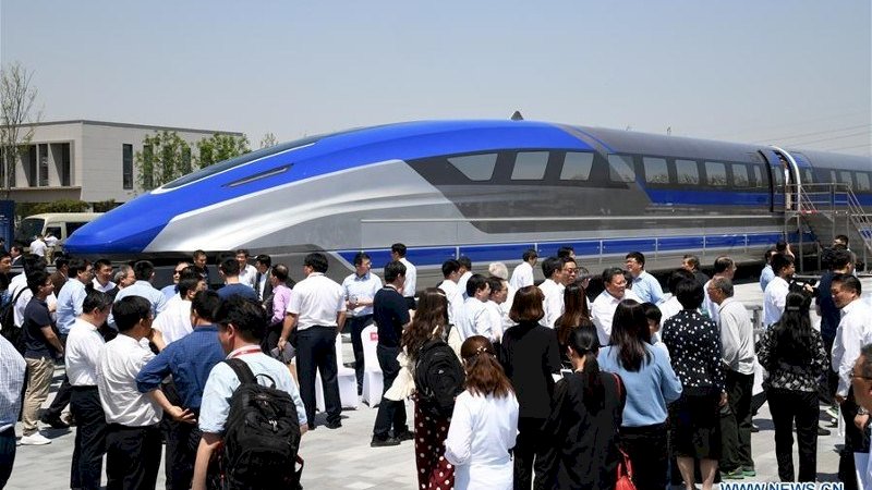 China Kenalkan Prototipe Kereta Cepat 600 Km/Jam