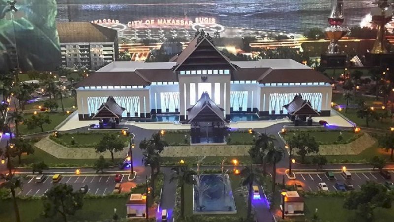 Wisma Negara di kawasan CPI Makassar.