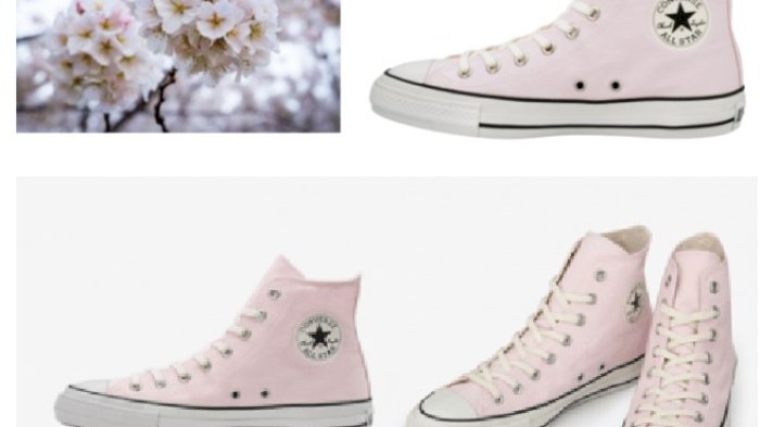  Converse  Buat Sepatu  Pink yang Terbuat dari Bunga  Sakura