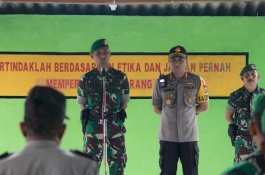 Polisi Dikeroyok Oknum TNI, Dandim dan Polres Apel Bersama