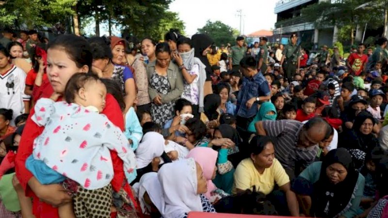Suasana open house JK di Makassar pada tahun-tahun sebelumnya.